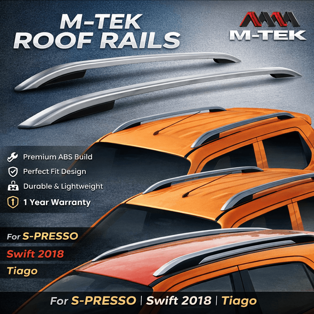 M-TEK Roof Rails / Roof Garnish | ABS Build | Premium Styling Upgrade | 1 Year Warranty