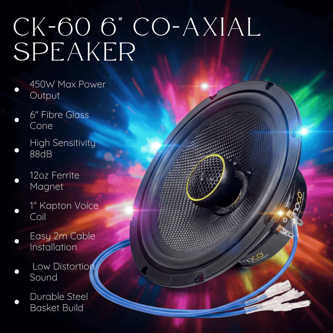MOCO 6" Co-Axial Speaker Set – Pure Clarity. Powerful Performance.