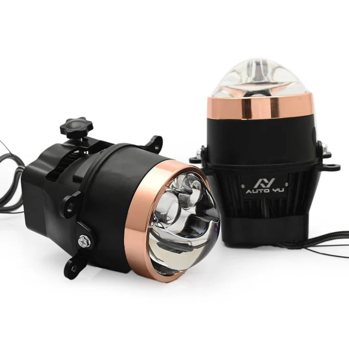 AUTO YU Dragon 160W Triple Colour Fog Light Projector (3.0 Inch) | Tri-Colour | 2 Years Warranty