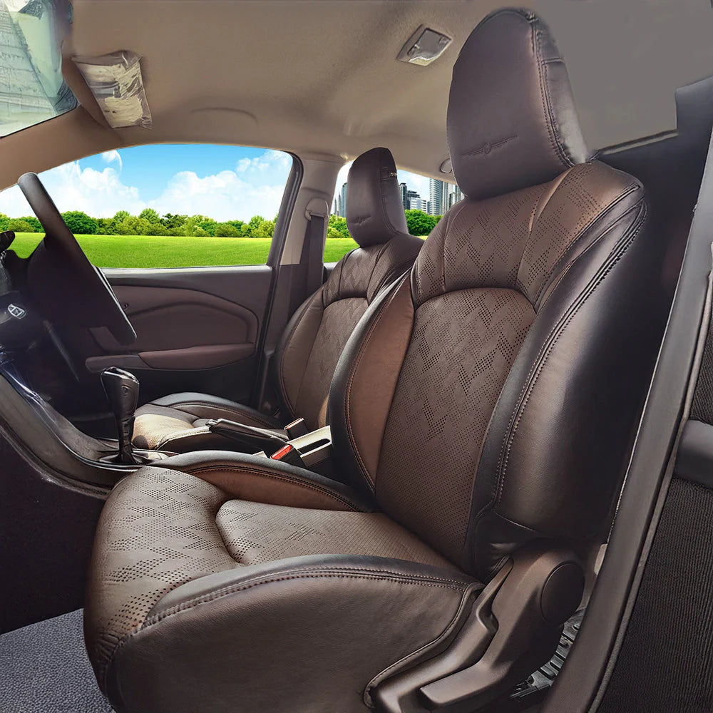 Custom car seat covers in Siliguri showroom