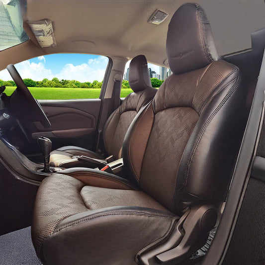 Custom car seat covers in Siliguri showroom