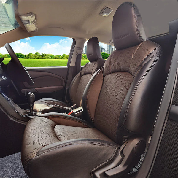 Custom car seat covers in Siliguri showroom