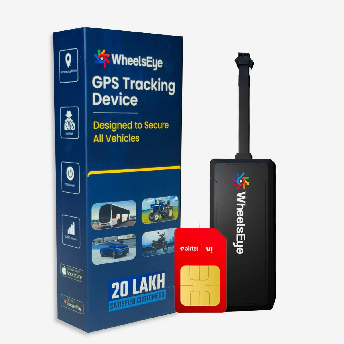 WheelEye GPS Tracker with 1 Year Subscription
