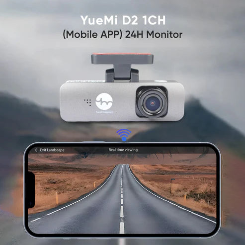 YueMi D2 1CH WiFi 4K DashCam DVR (Mobile APP Control) 24H Monitor