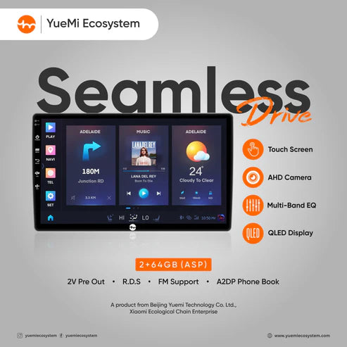 YueMi Ecosystem E1 Android Infotainment System (2GB/64GB)