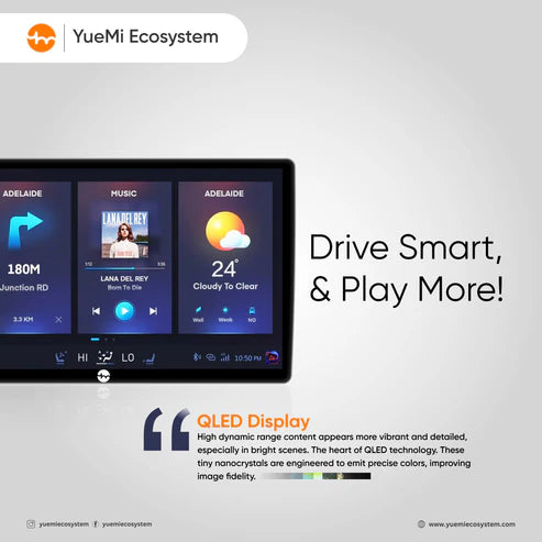 YueMi Ecosystem E1 Android Infotainment System (2GB/64GB)