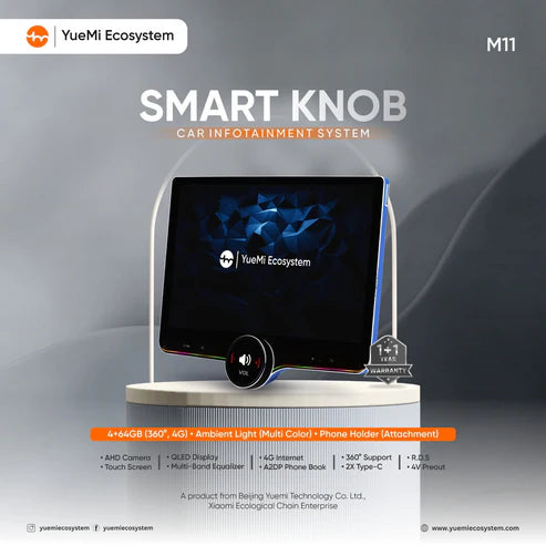 YueMi M11 4GB+64GB Digital Knob Car Infotainment System