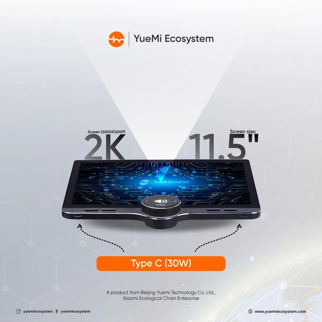 YueMi M11 4GB+64GB Digital Knob Car Infotainment System