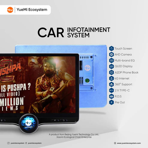 YueMi M11 4GB+64GB Digital Knob Car Infotainment System